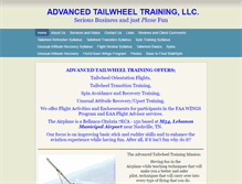 Tablet Screenshot of advancedtailwheeltraining.com